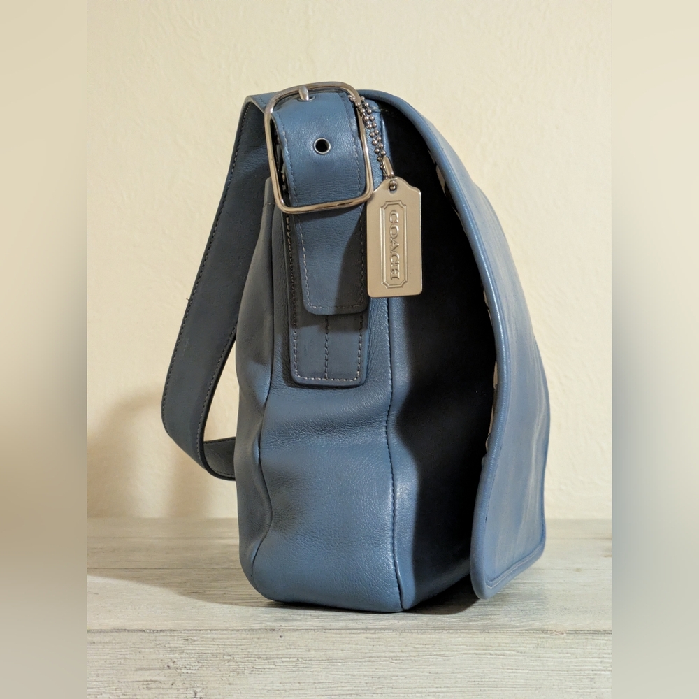 Coach Vintage 9335 Legacy Beautiful Studio Bag in Periwinkle Blue - Picture 4 of 14